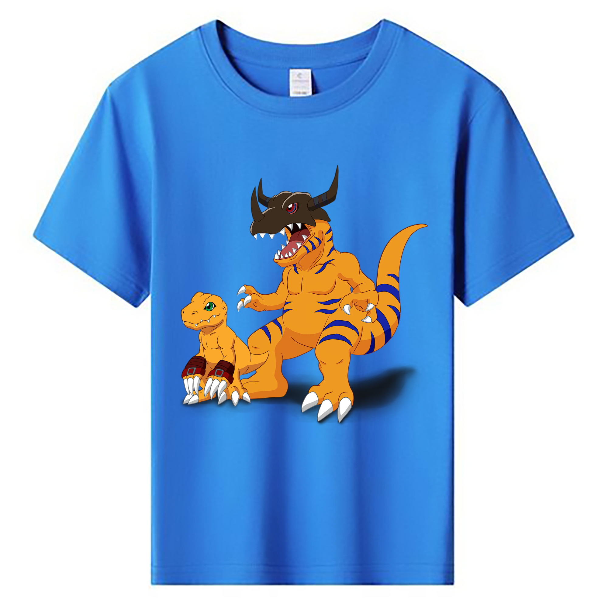 （画像用） Digimon デジタルモンスター/デジモン 綿100％キッズTシャツ（フロントプリント）